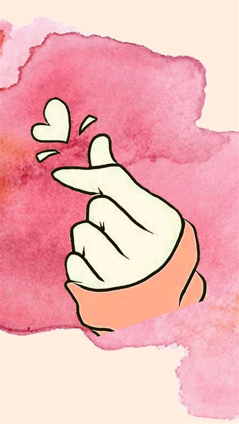 finger heart wallpaper|aesthetic finger heart.